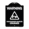 Signmission Warning Unauthorized Vehicles Crushed W/ Graphic Heavy-Gauge Aluminum Sign, 24" x 18", BW-1824-22709 A-DES-BW-1824-22709 - alternate 1